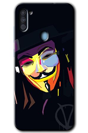 Galaxy M11 Kılıf HD Desen Baskılı Arka Kapak - Vendetta 