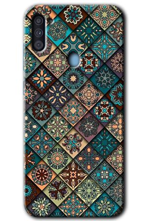 Galaxy M11 Kılıf HD Desen Baskılı Arka Kapak - Mandala Desen 