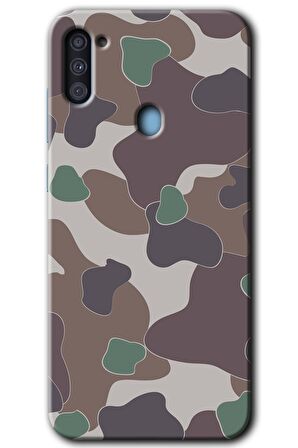 Galaxy M11 Kılıf HD Desen Baskılı Arka Kapak - Kamuflaj 11 