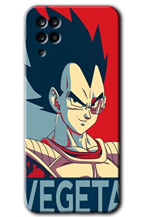 Galaxy M12 Kılıf HD Desen Baskılı Arka Kapak - Vegeta 