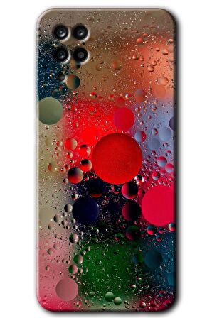 Galaxy M12 Kılıf HD Desen Baskılı Arka Kapak - Wet Bubbles 