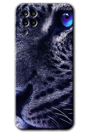 Galaxy M12 Kılıf HD Desen Baskılı Arka Kapak - Kaplan 