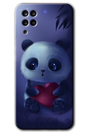 Galaxy M12 Kılıf HD Desen Baskılı Arka Kapak - Bebek Panda 