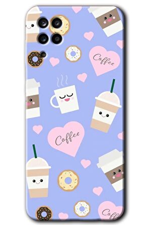 Galaxy M12 Kılıf HD Desen Baskılı Arka Kapak - Coffee Cake 