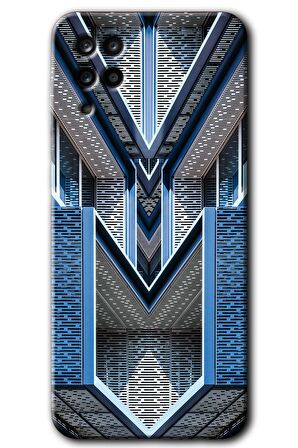 Galaxy M12 Kılıf HD Desen Baskılı Arka Kapak - Retro Building 