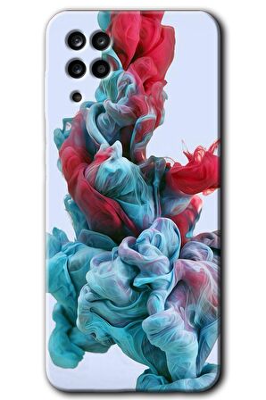Galaxy M12 Kılıf HD Desen Baskılı Arka Kapak - Renkli Karışım 