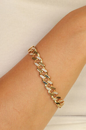 Taşlı Gurmet Altın Bileklik