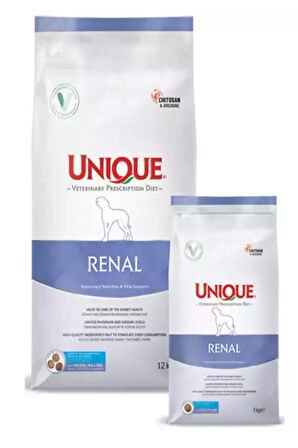 UNIQUE Renal Kuru Köpek Maması 3Kg