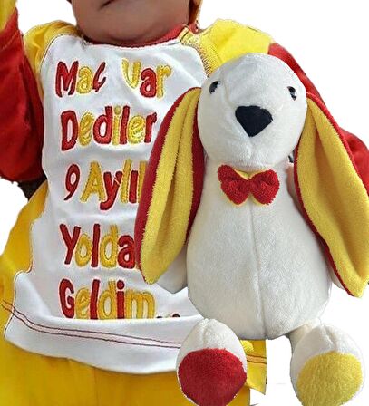 Uyku Arkadaşım PAPYONLU Uzun Kulak Bunny Peluş Tavşan 65 cm
