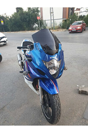 Suzuki GSX 650 F Siperlik Ön Cam 2008 2012 Model 40cm Siyah Renkli 4mm