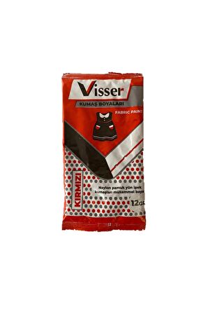 Visser Toz Kumaş Boyası Kırmızı 12gr