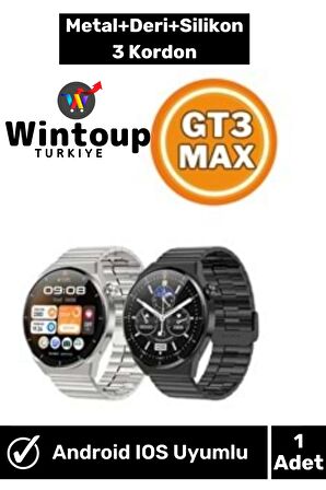 Gt3 Max (3 Kordonlu) Bt Çağrı Destekli Akıllı Saat