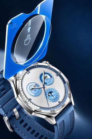 Huawei Gt 2 Gt3 Gt3 Pro Gt4 Gt5 Gt5 Gt 6 Gt 7 Pro 46mm Uyumlu Cam Kolay Kurulum Aparatlı Ekran Koruyucu