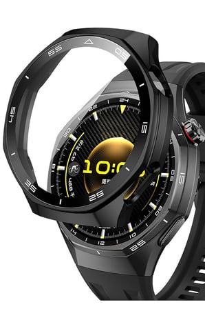 Huawei Gt 6 Pro 46mm Uyumlu Renkli Sert Şeffaf Sararmaz Kasa ve Ekran Koruyucu