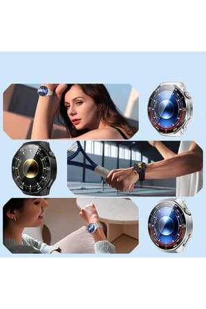 Huawei Gt 6 Pro 46mm Uyumlu Renkli Sert Şeffaf Sararmaz Kasa ve Ekran Koruyucu