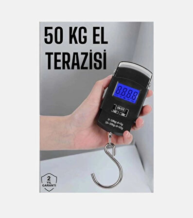 50kg Kapasiteli El Tartısı Dijital Lcd Ekranlı Kantar Terazi