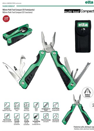 Multi Tool 160mm (12 fonksiyonlu)