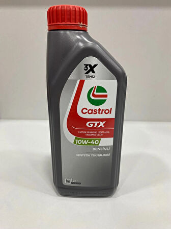 Castrol GTX 10W-40 1Litre Motor Yağı (2024 üretim)