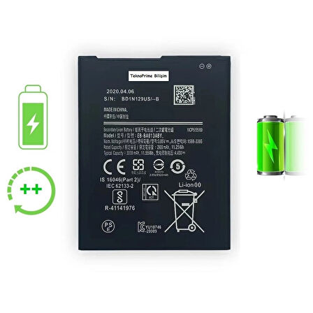  Samsung Galaxy A01 Core A013 ile Uyumlu Güclendirilmis İthal Pil Batarya