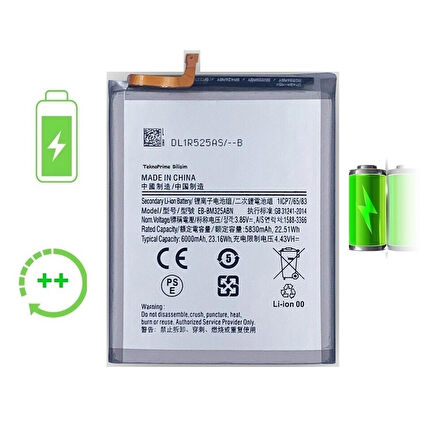  Samsung Galaxy M32 M325F ile Uyumlu Güclendirilmis İthal Pil Batarya