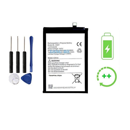  Tecno Spark 10 Pro ile Uyumlu  Güclendirilmis İthal Pil Batarya BL-49ST