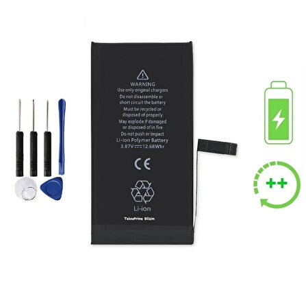 İphone 14 İle Uyumlu Güclendirilmis İthal Pil Batarya