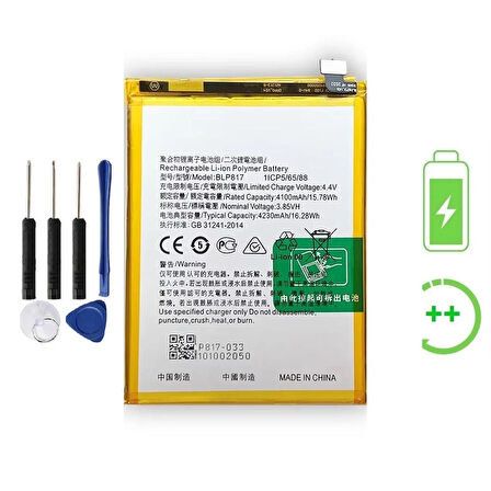 Oppo A15S İle Uyumlu  Güclendirilmis İthal Pil Batarya BLP817
