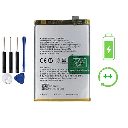 Oppo A74 4G İle Uyumlu  Güclendirilmis İthal Pil Batarya BLP851