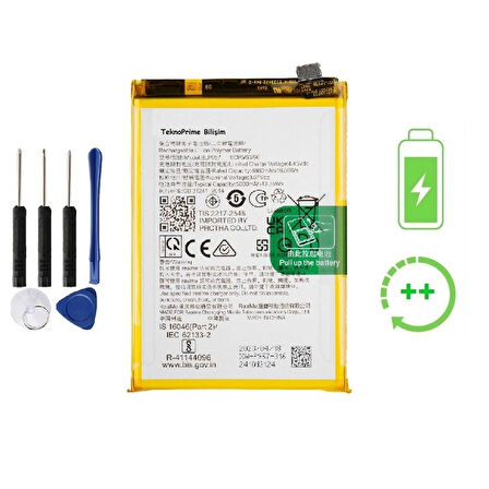 Realme 10 4G İle Uyumlu  Güclendirilmis İthal Pil Batarya BLP957