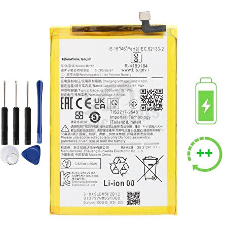 Poco C55 İle Uyumlu Güclendirilmiş İthal Pil Batarya BN5K