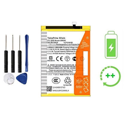 Poco M6 Pro İle Uyumlu Güclendirilmiş İthal Pil Batarya BM5R