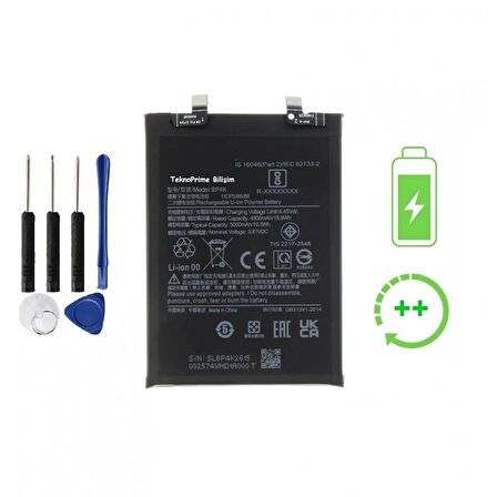 Xiaomi Redmi Note 12T İle Uyumlu Güclendirilmiş İthal Pil Batarya BP4K