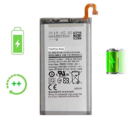  Samsung Galaxy A6 Plus 2018 A605F ile Uyumlu Güclendirilmis İthal Pil Batarya