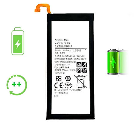  Samsung Galaxy C5 C5000 ile Uyumlu Güclendirilmis İthal Pil Batarya