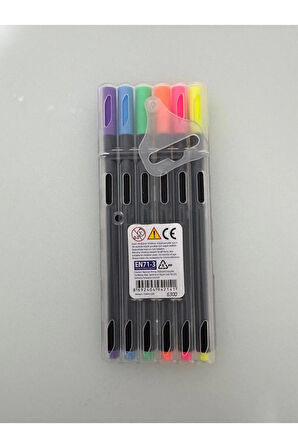 Fineliner 6 Lı Neon Pvc Kutu 0.4 mm
