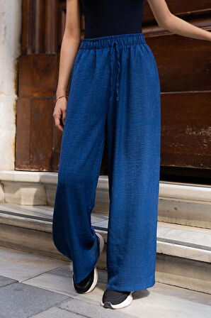 Kadın Yüksek Bel Bol Paça Pantolon