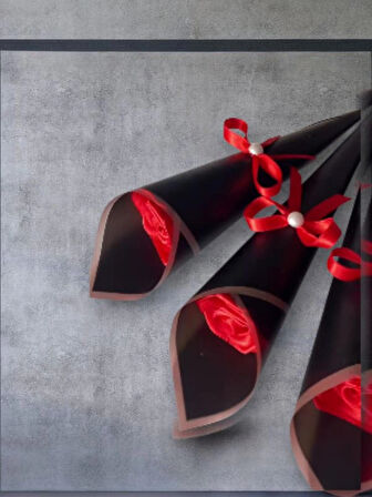 TEK KIRMIZI GÜL SEVGİ VE ZERAFETİN SİMGESİ