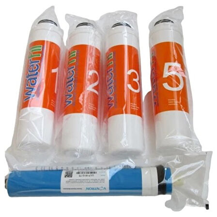 Waterlife Su Arıtma Cihazı Uyumlu 5'li Filtre Seti