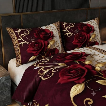 Özel Tasarım Marka Çift Kişilik Nevresim Takımı Organik Saten & Pamuk Luxury Premium Kumaş Gül Çeyiz Kırmızı Pembe Beyaz Sarı Ranforce Solmaz 240*260 cm