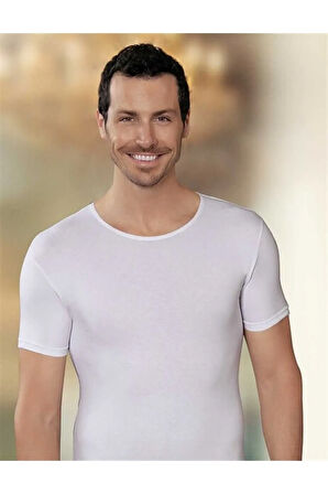 3 Adet Siyah Renk Bisiklet Yaka Kısa Kollu Fanila