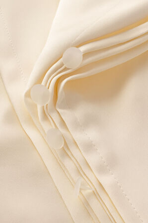 Gauze Fabric Design KALIN SATEN GÜNEŞLIK EKRU YÜKSEK KALİTELİ 300 x 200