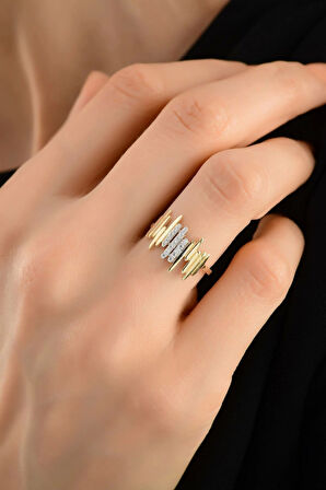 14 Ayar Taşlı Altın Yüzük