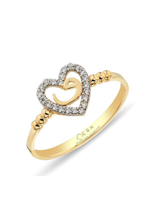 Vav Kalp Altın Yüzük