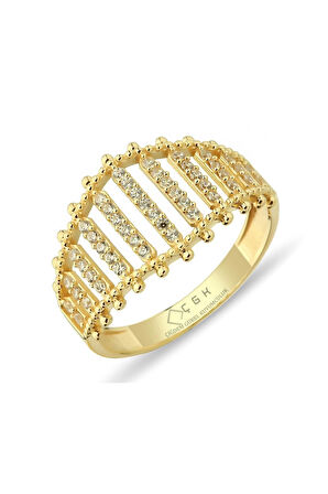 Taşlı Altın Yüzük Zy0210