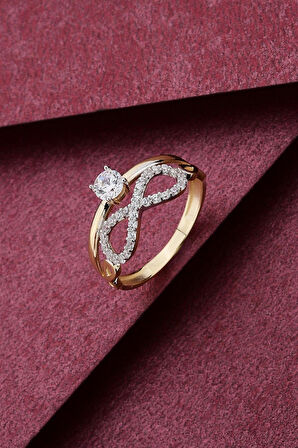 Sonsuzluk Tektaş Altın Yüzük Zytt013