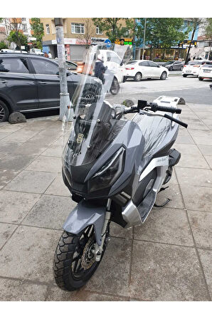 MotoGusto Dream 150 Siperlik Ön Cam 2023 2024 Model 65cm Şeffaf Renkli 4mm ORTA BOYLU CAM