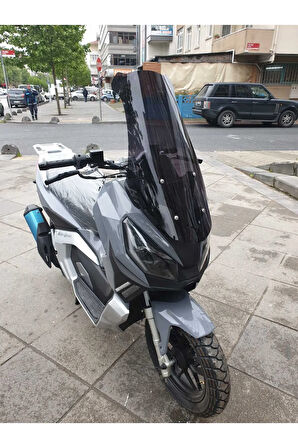 MotoGusto Dream 150 Siperlik Ön Cam 2023 2024 Model 65cm Siyah Renkli 4mm ORTA BOYLU CAM