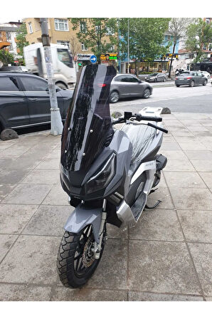 MotoGusto Dream 150 Siperlik Ön Cam 2023 2024 Model 65cm Siyah Renkli 4mm ORTA BOYLU CAM