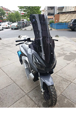 MotoGusto Dream 150 Siperlik Ön Cam 2023 2024 Model 78cm Siyah Renkli 4mm UZUN CAM