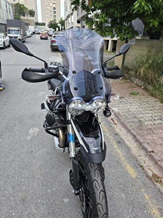MOTOCAM Moto Guzzi V85 Siperlik Ön Cam 2019-2023 Model 58cm Füme Renkli 4mm